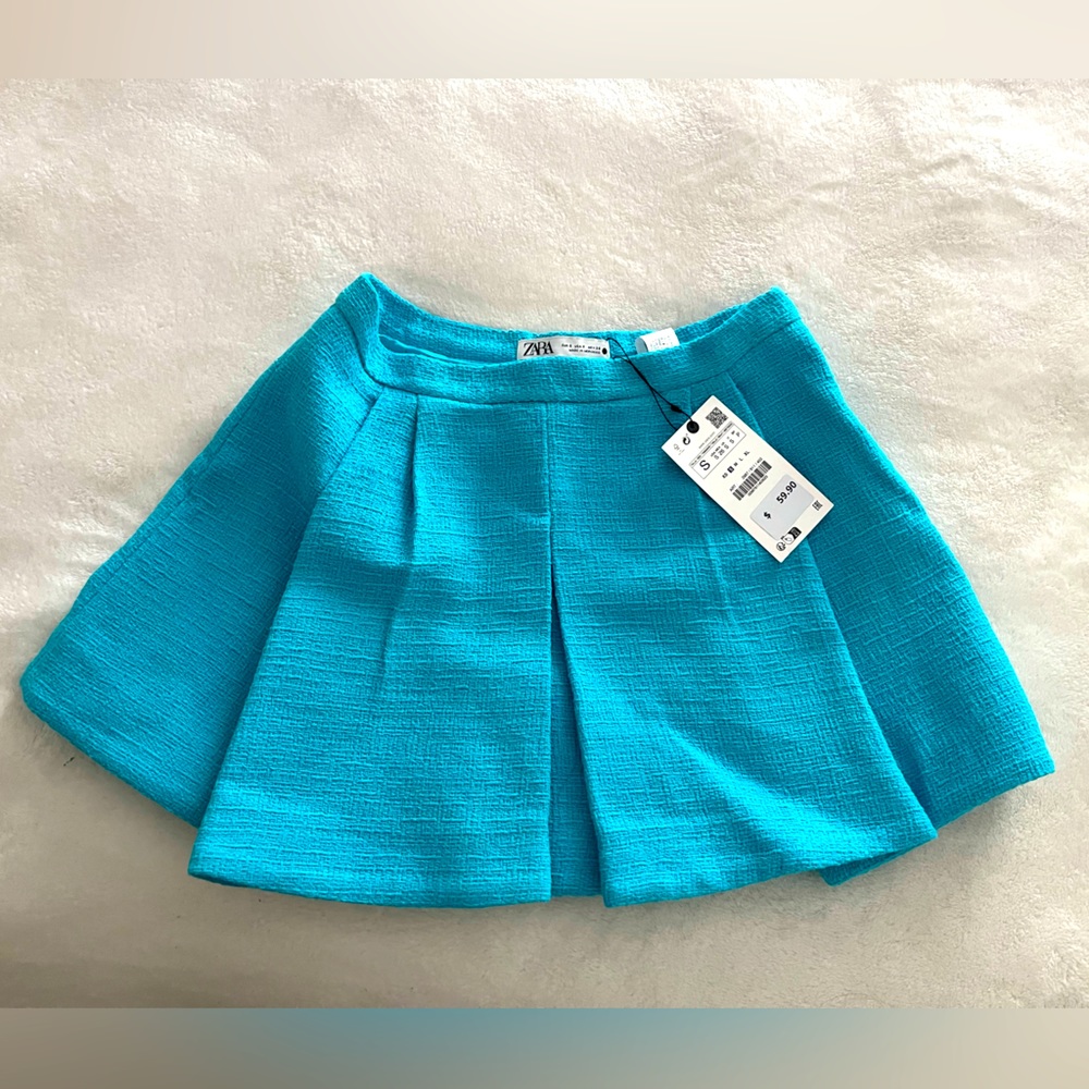 NWT Small Zara Aqua Skirt/Skort